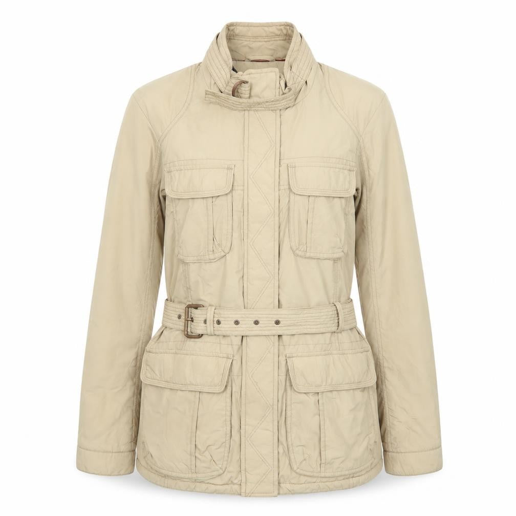 Tommy Hilfiger Women’s Beige Belted Military Jacket XL