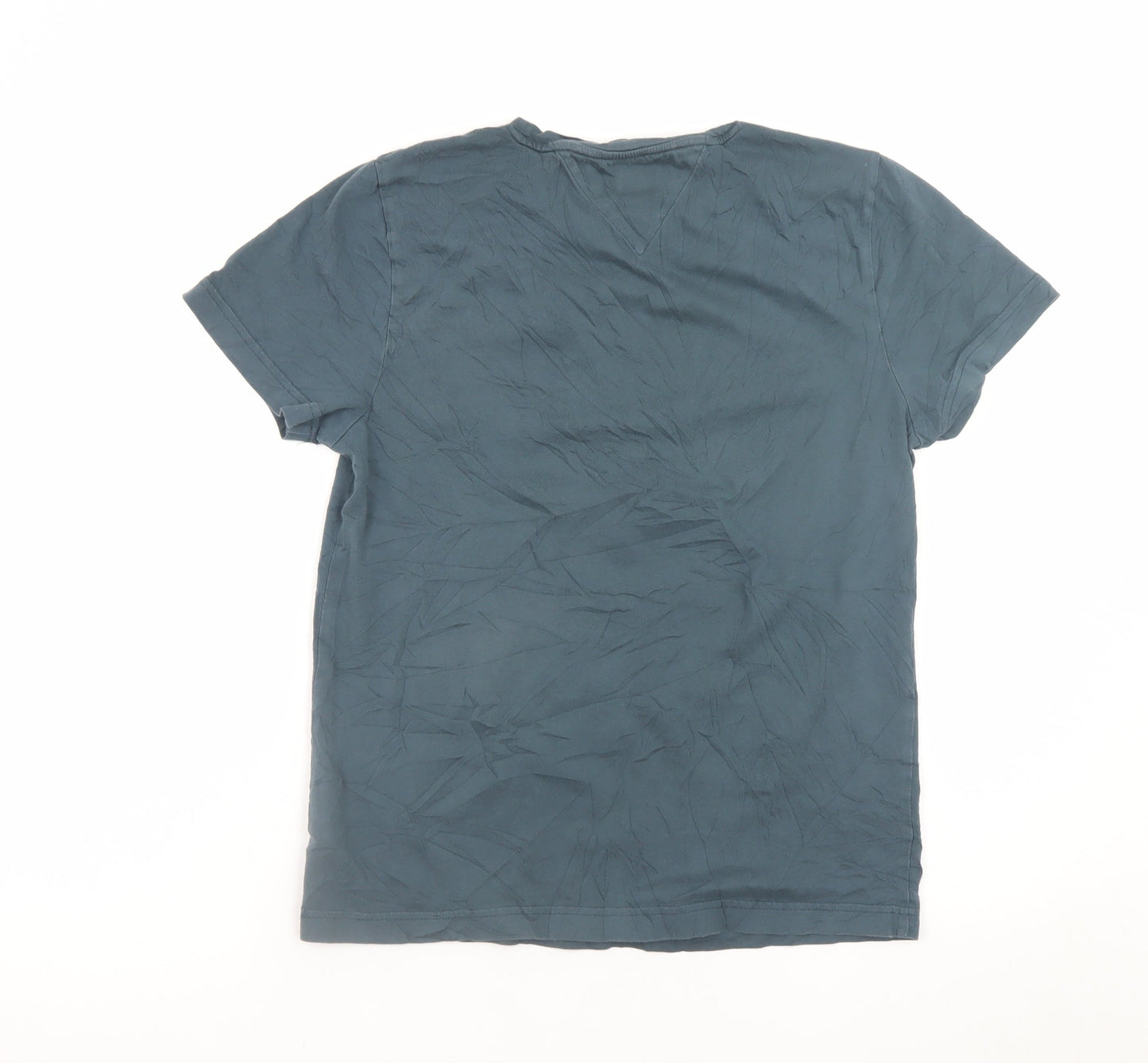 Tommy Hilfiger Men's Blue Logo Short Sleeve Crew Neck T-Shirt Size S