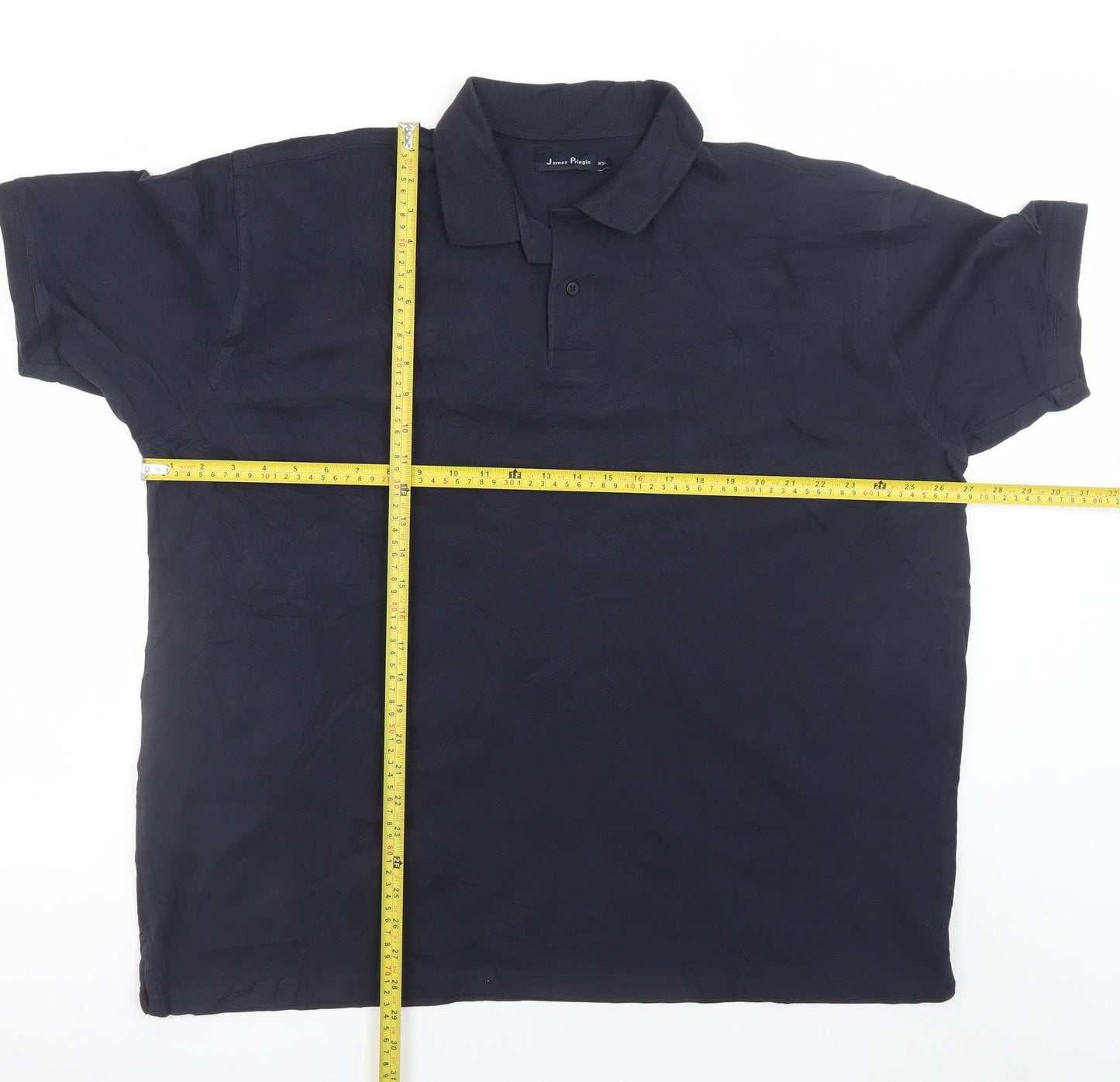 James Pringle Men’s Blue 2XL Cotton Polo Shirt