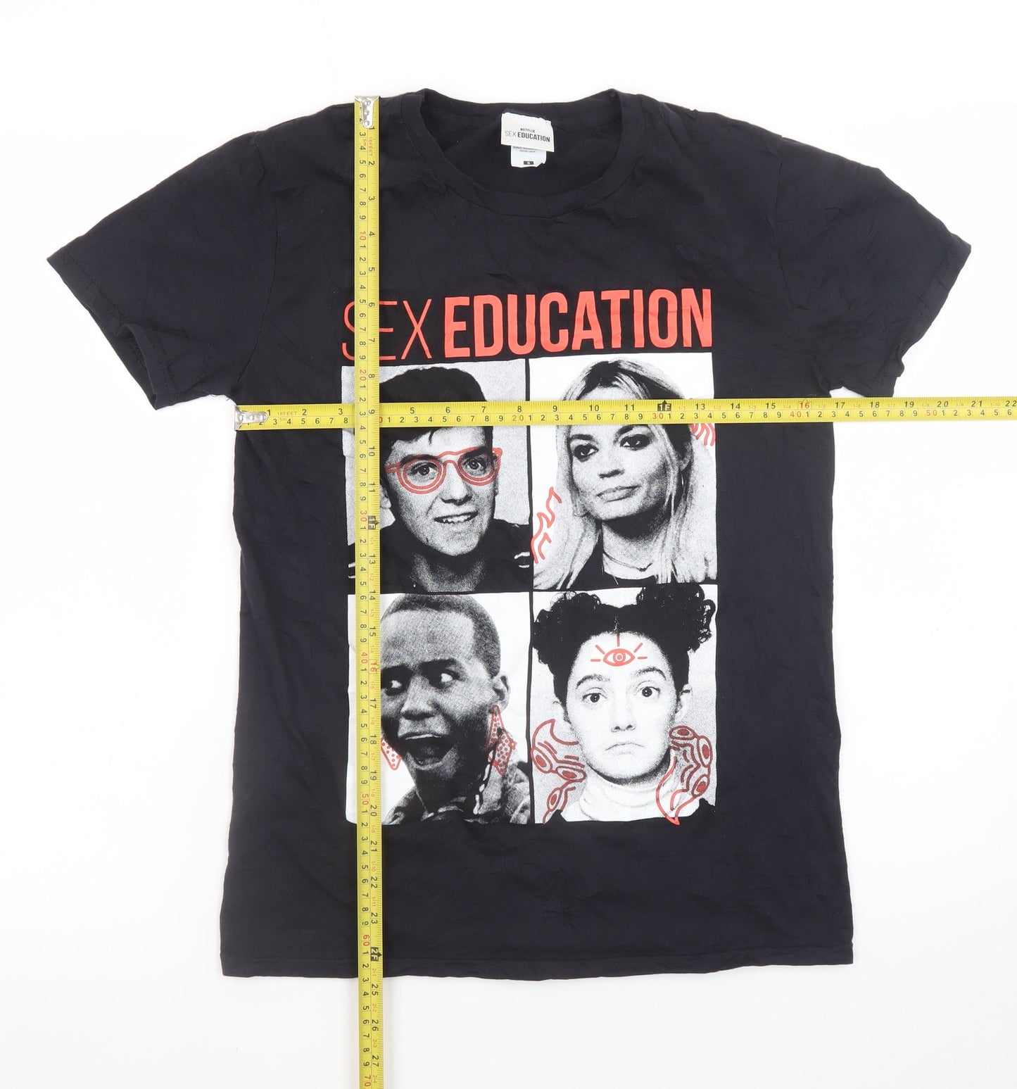 Sex Education Black Cotton Women's S Graphic Crew Neck T-Shirt