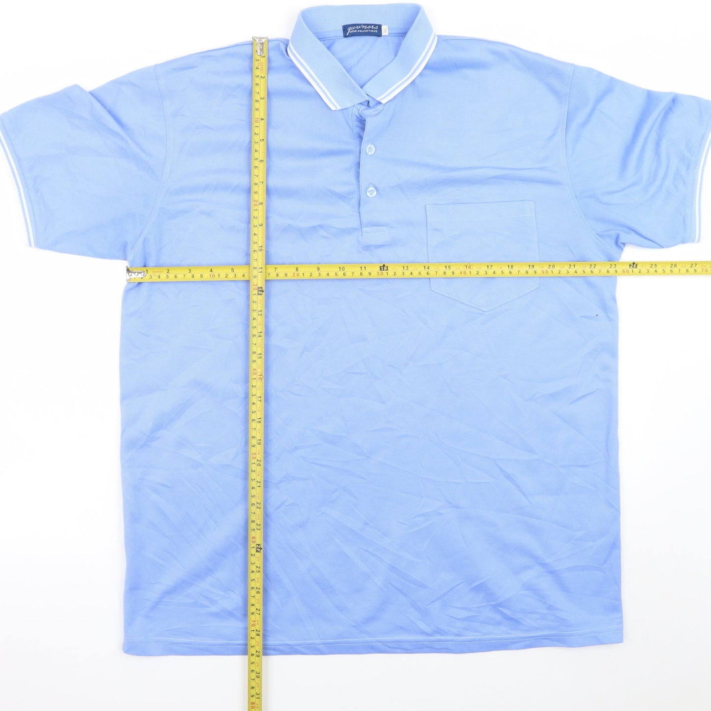 Guv’nors Men Blue XL Polo Shirt Cotton Blend Casual Top