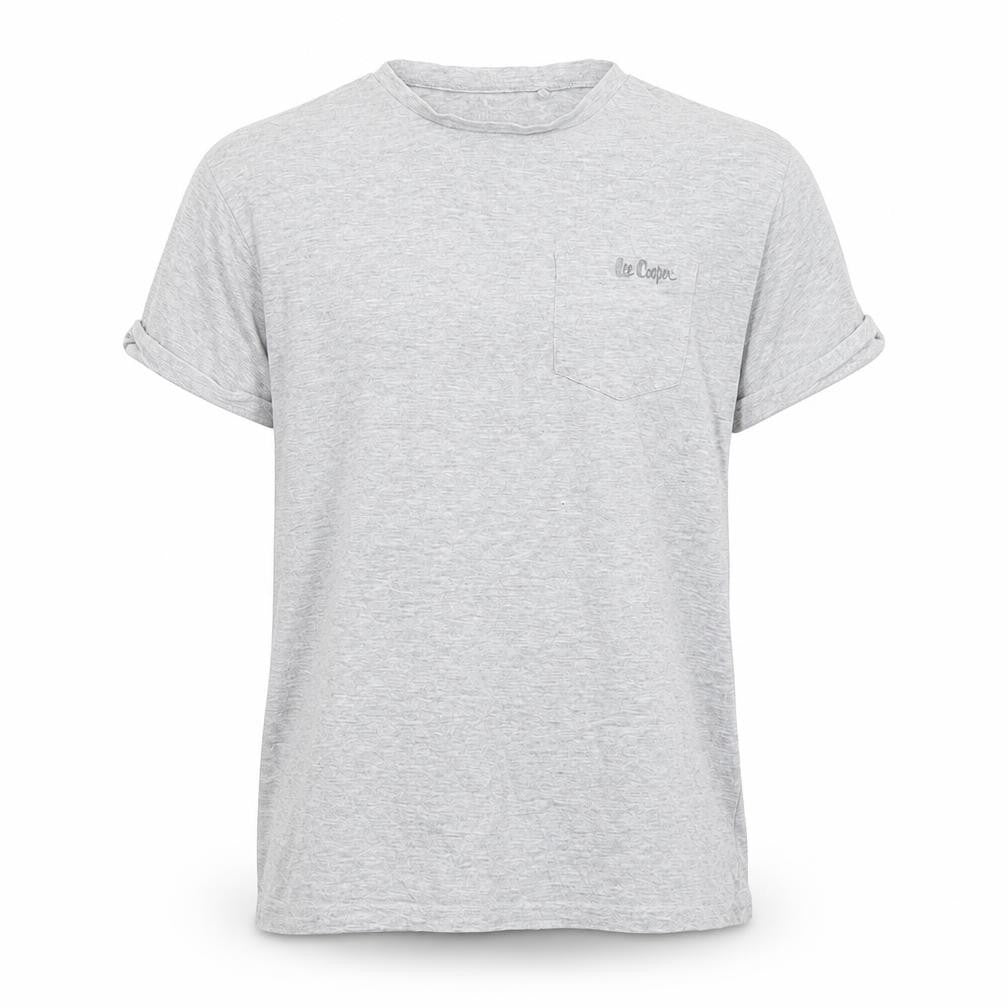 Lee Cooper Men's Grey Relaxed Fit Short Sleeve Crew Neck T-Shirt Size M