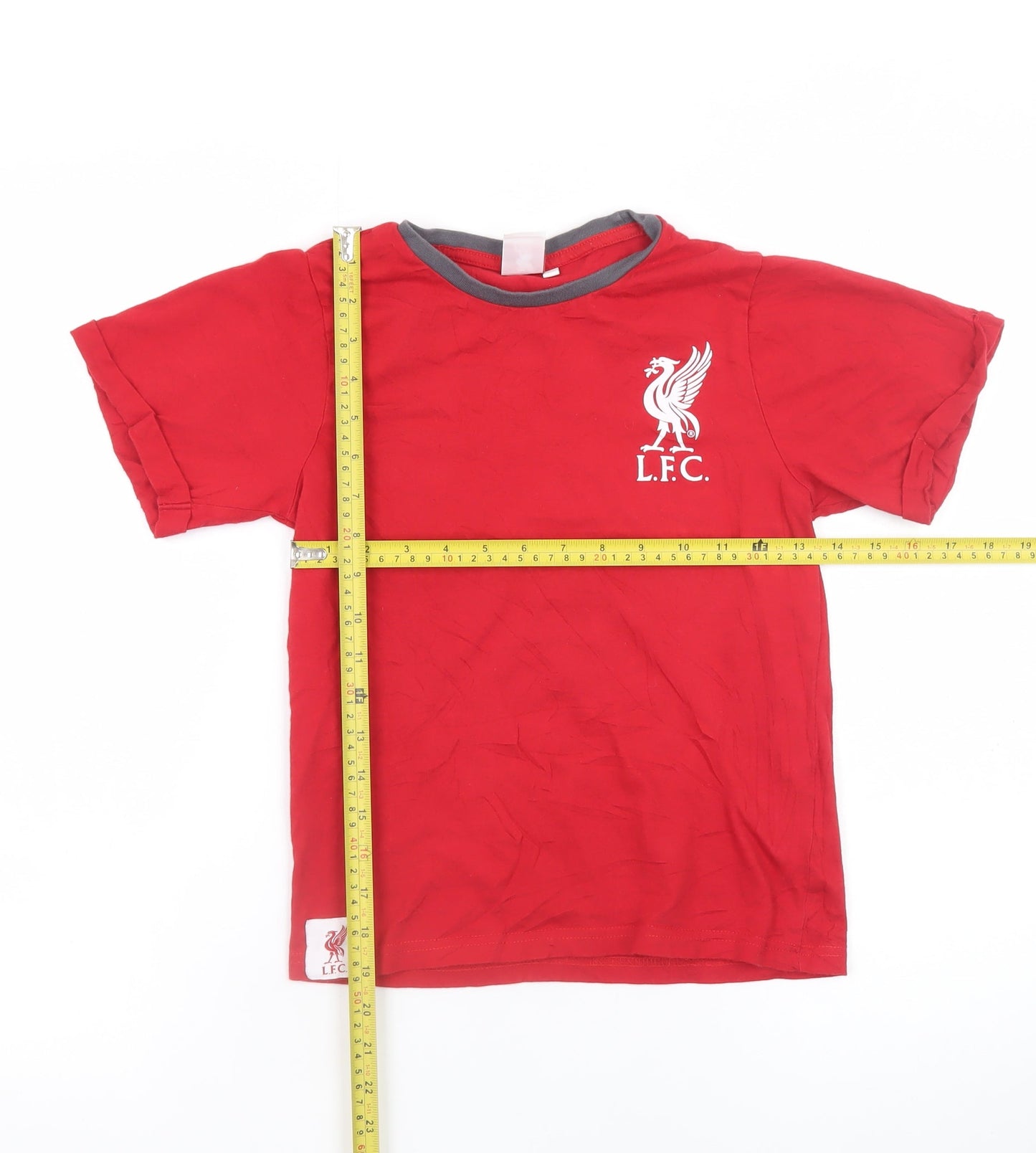 LFC Boys Red Short Sleeve Crew Neck Football T-Shirt 10-11 Years
