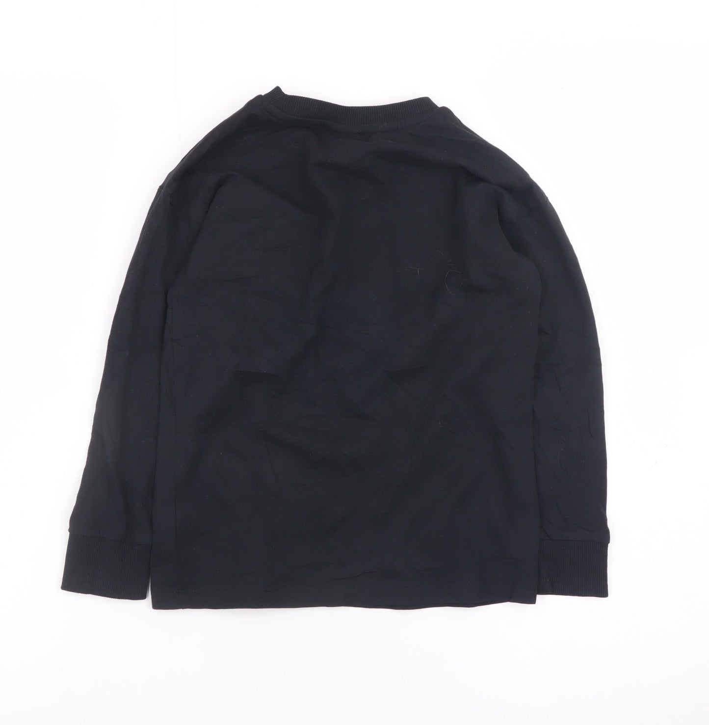 Next Boys Black NASA Long Sleeve T-Shirt 6 Years Cotton Graphic Top