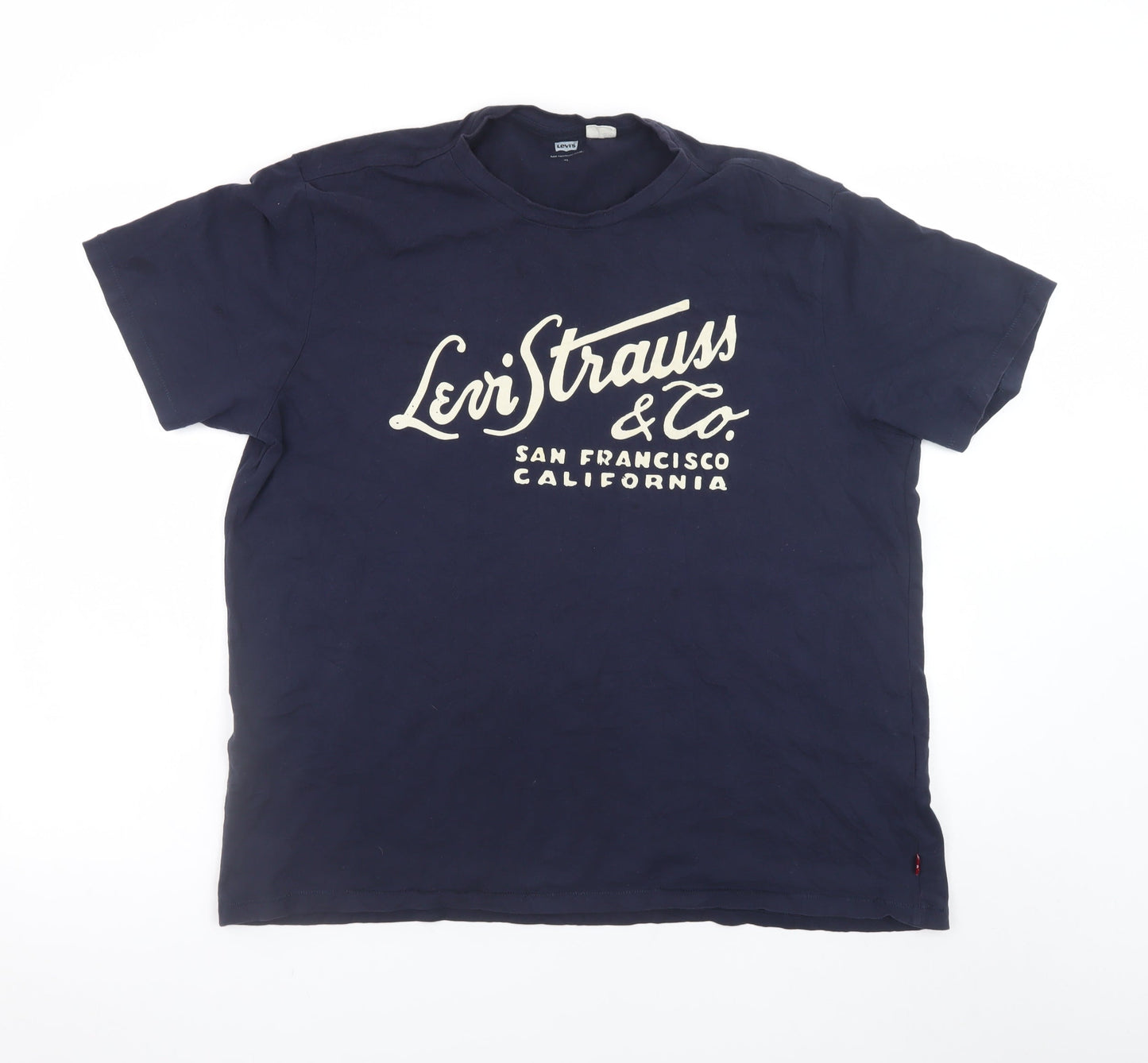 Levi's Men's Blue XL Graphic Print Crew Neck T-Shirt