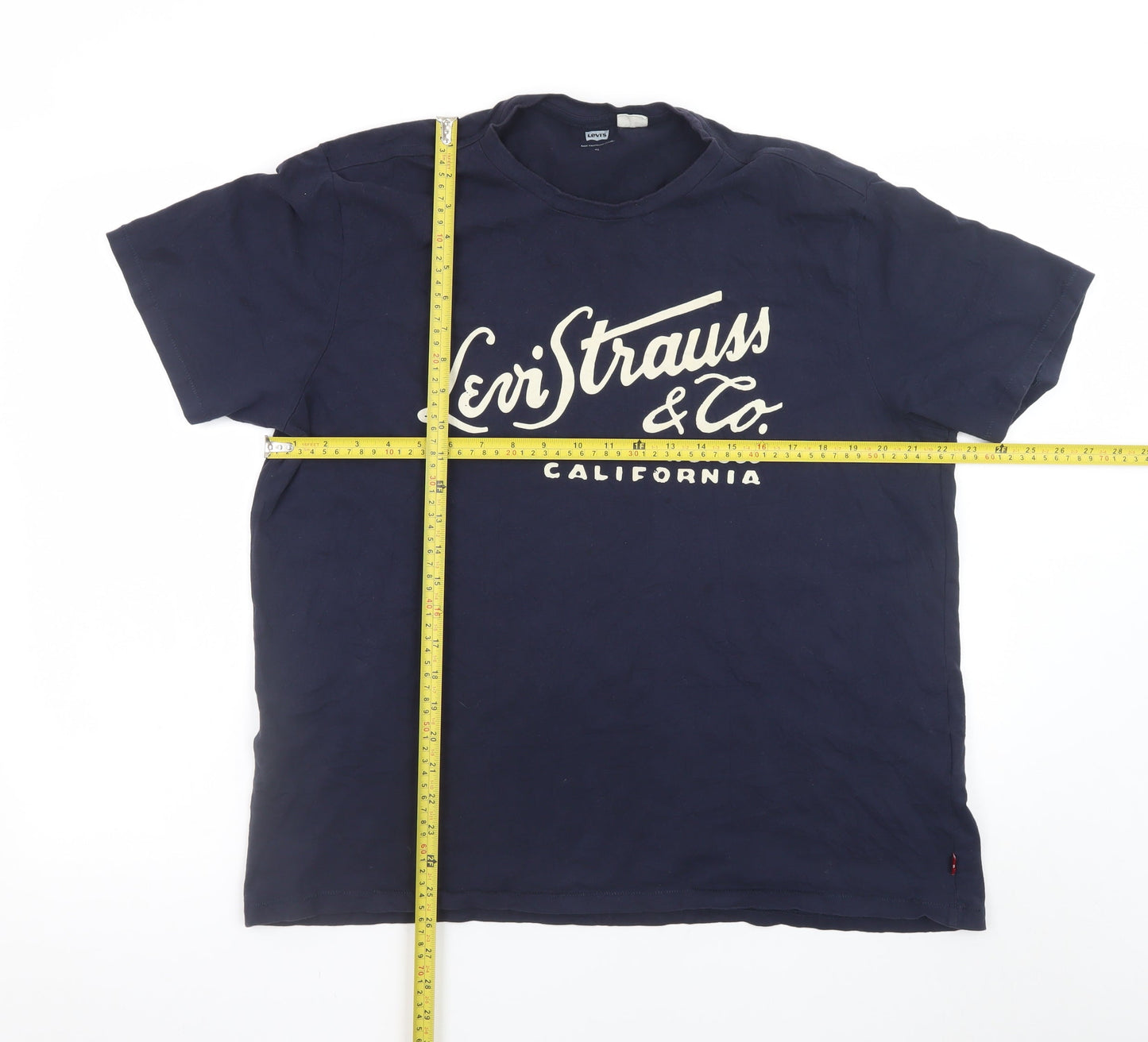 Levi's Men's Blue XL Graphic Print Crew Neck T-Shirt