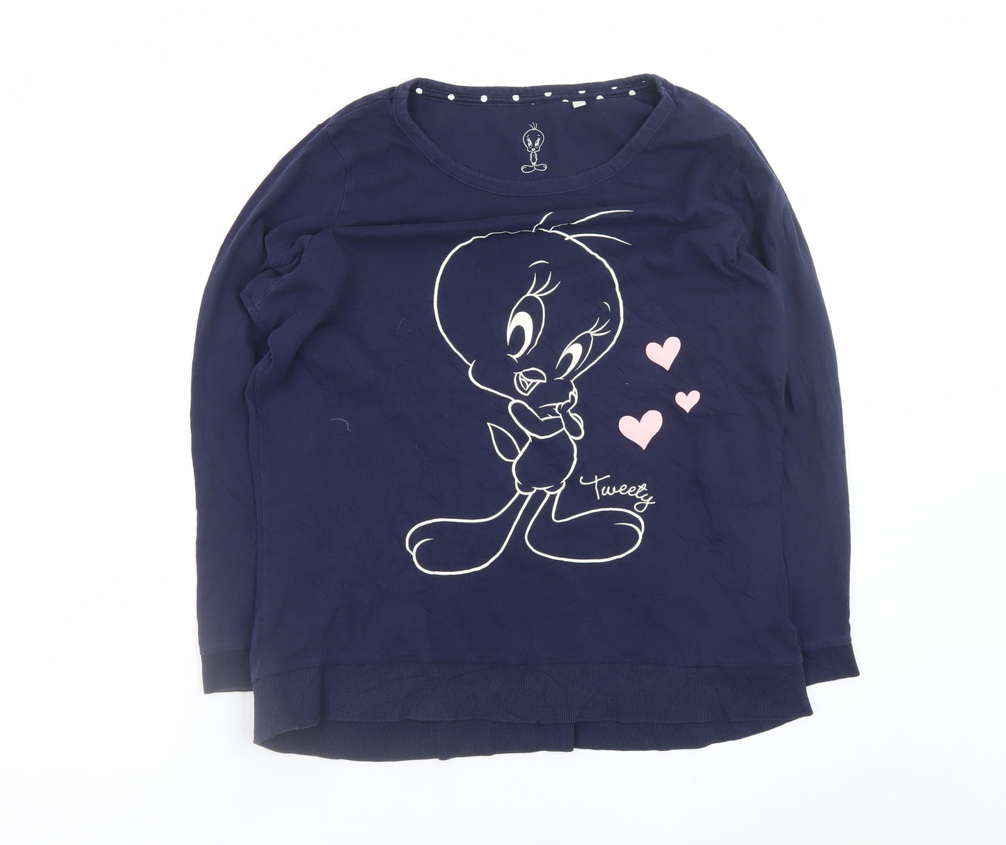Looney Tunes Tweety Women's Blue Cotton Nightshirt Size L
