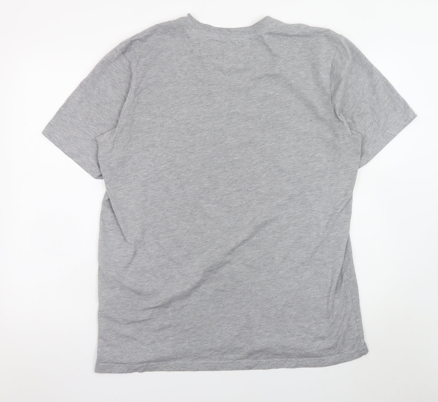 Nike Men's Grey 2XL Sports Graphic Logo Crew Neck T-Shirt