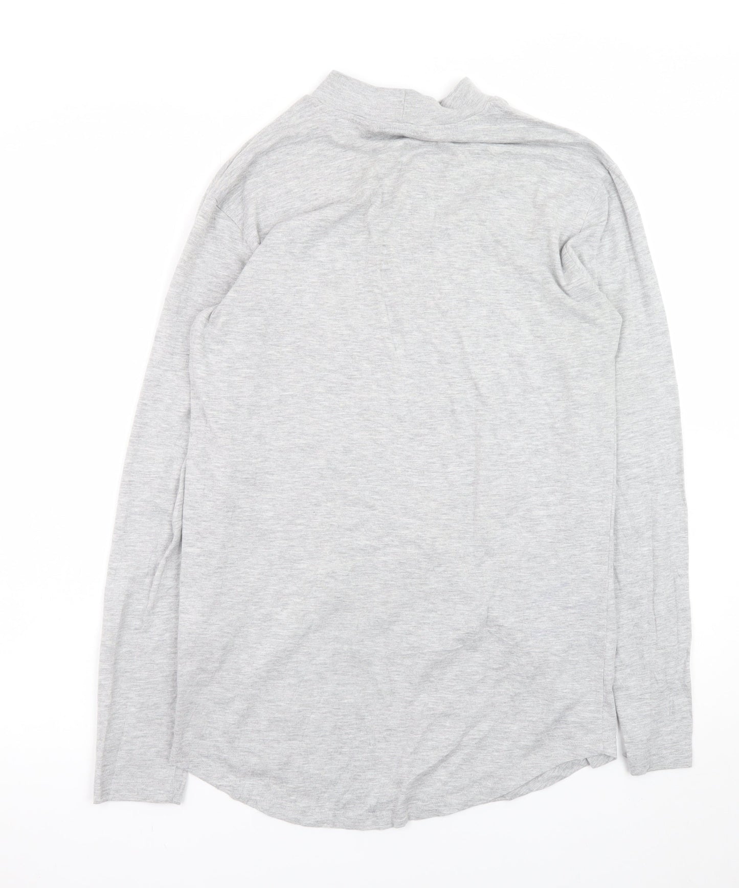 ONLY & SONS Grey Long Sleeve Mock Neck T-Shirt Unisex S