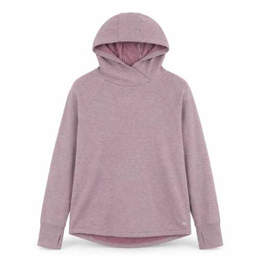 Front view of Layer 8 Men’s Purple Pullover Hoodie, size S, Regular Fit Lightweight