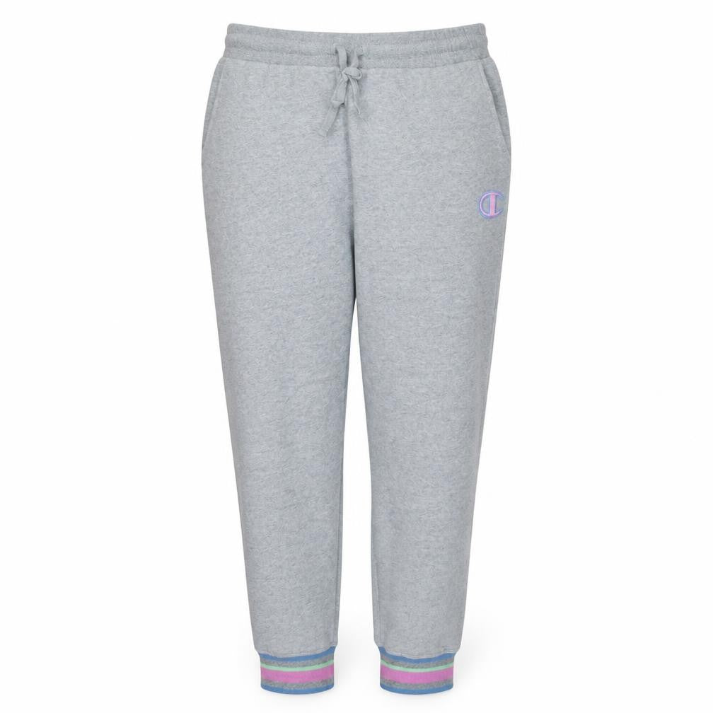 Champion Womens Grey XL Jogger Sweatpants Cotton Blend