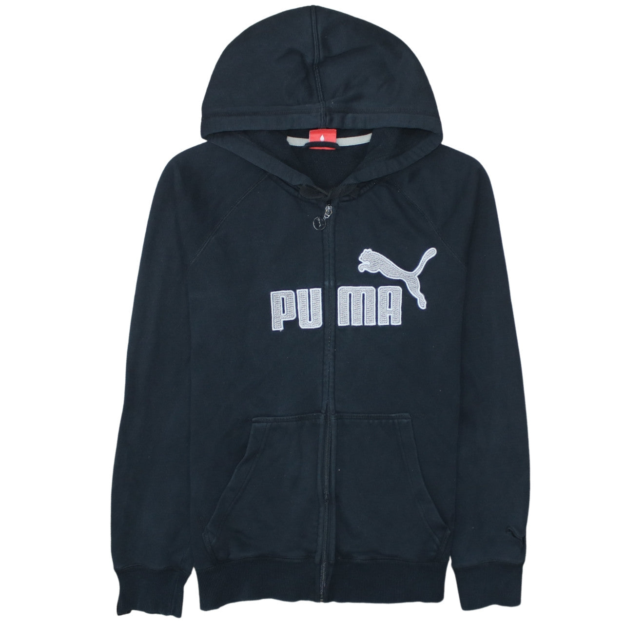 Puma Men's Black Full Zip Hoodie S Sports Fleece Sweatshirt