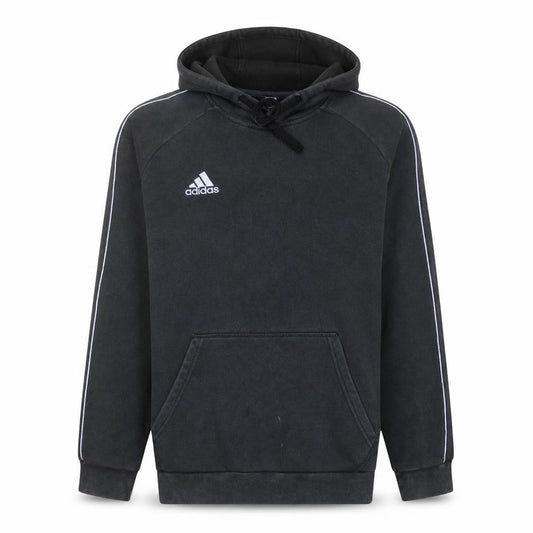 Adidas Mens Black Pullover Hoodie L Hooded Fleece Sweatshirt