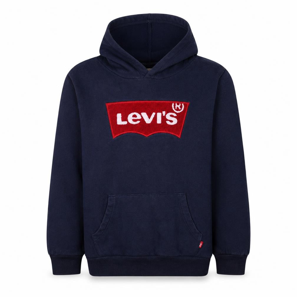 Levi's Boys Blue Pullover Hoodie XL Logo Fleece Sweatshirt