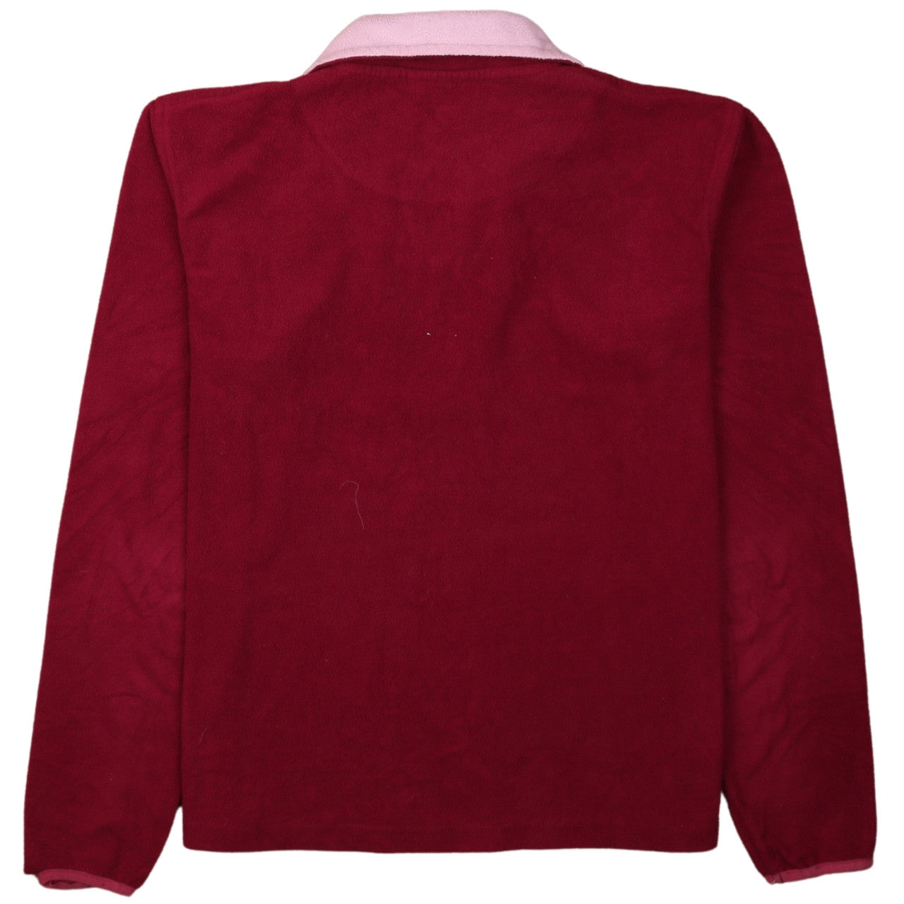 Lotto Womens Red Fleece 1/4 Zip Pullover Sweatshirt Size L