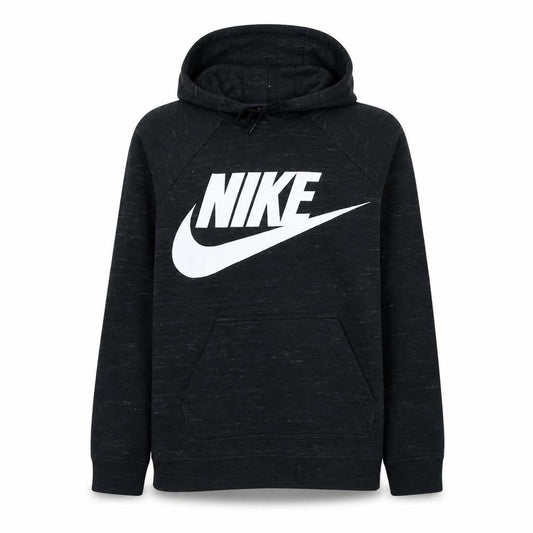 Nike Women’s Black Small Pullover Hoodie with Logo Print
