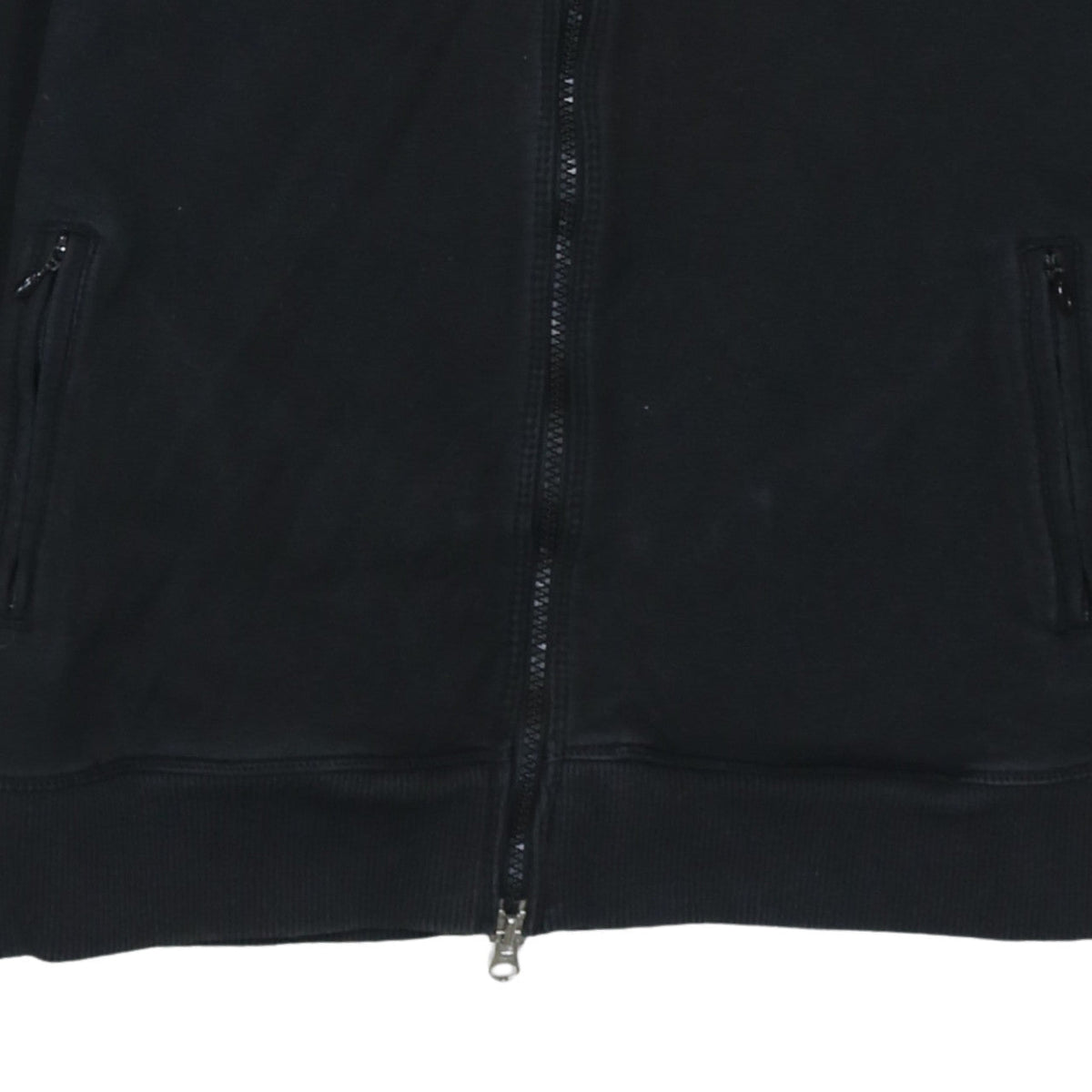 Nike Womens Black Size 12 Track Jacket Full Zip Lightweight Cotton Blend