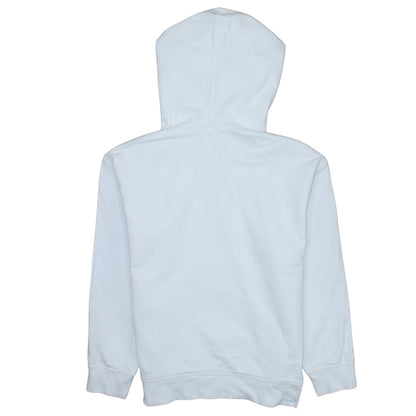 Brand and care label for Levi's Women White Small Pullover Hoodie Graphic Print Drawstring