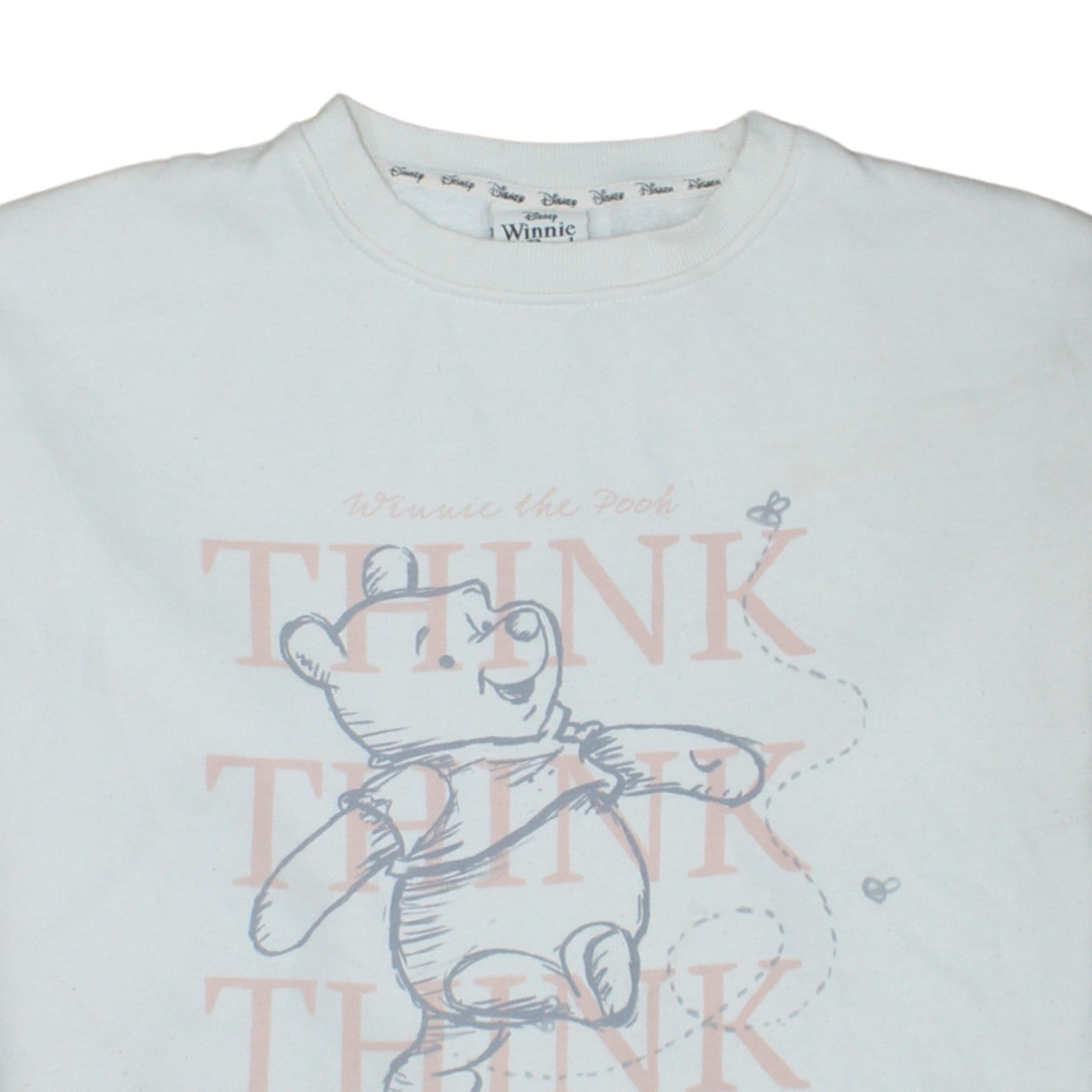 Disney Winnie the Pooh Women's White XS Long Sleeve T-Shirt Dress