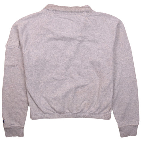 Champion Womens Grey Small 1/4 Zip Pullover Sweatshirt