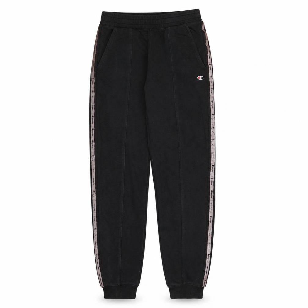 Champion Men's Black XS Jogger Trousers with Logo Detail