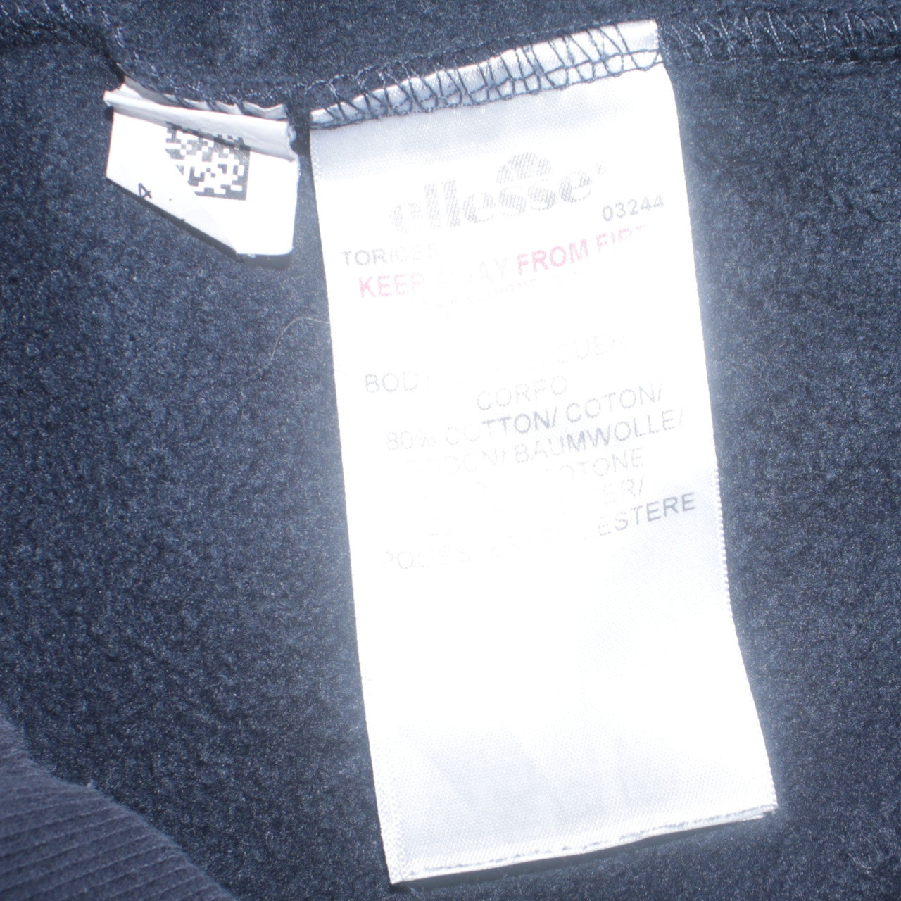 Ellesse Women's Black Hoodie UK 12 Pullover Cotton Blend Logo Hooded Sweatshirt