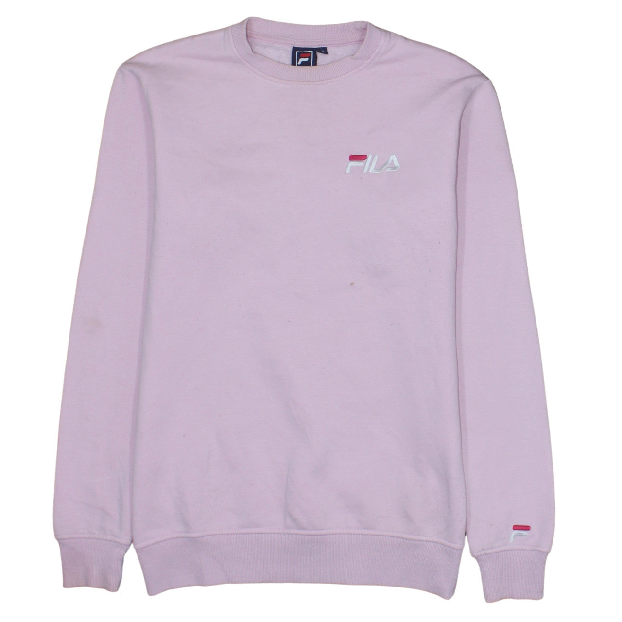 Fila Womens Pink Crew Neck Pullover Sweatshirt Size S