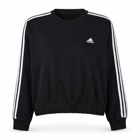 Adidas Women Black XL Pullover Sweatshirt Crew Neck