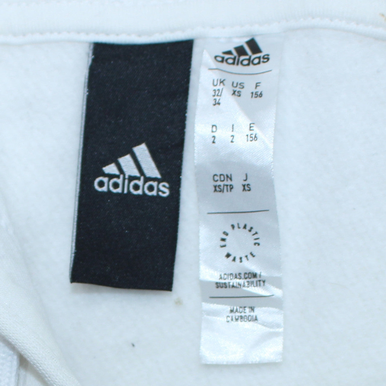 Adidas Men's White Pullover Hoodie XS Sports Fleece Sweatshirt