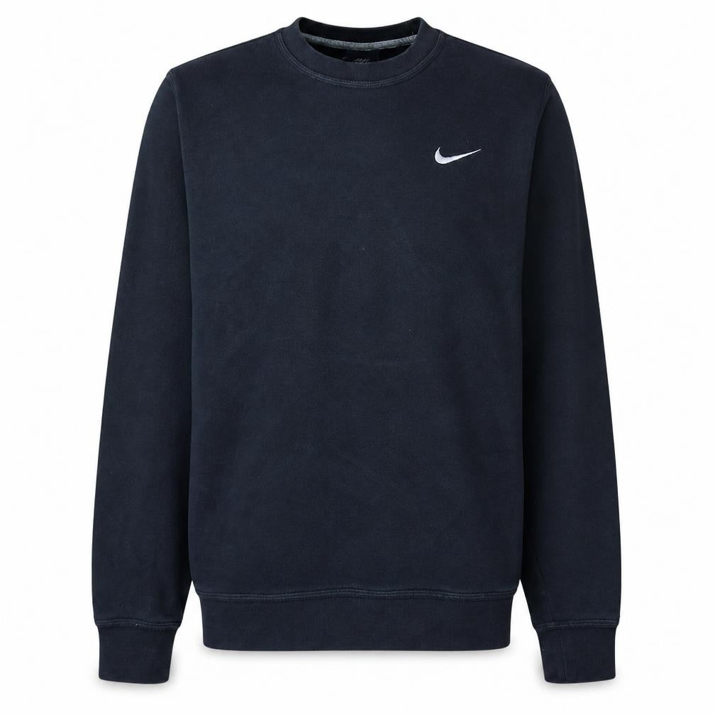 Nike Men's Black Crew Neck Logo Sweatshirt Size S Regular Fit