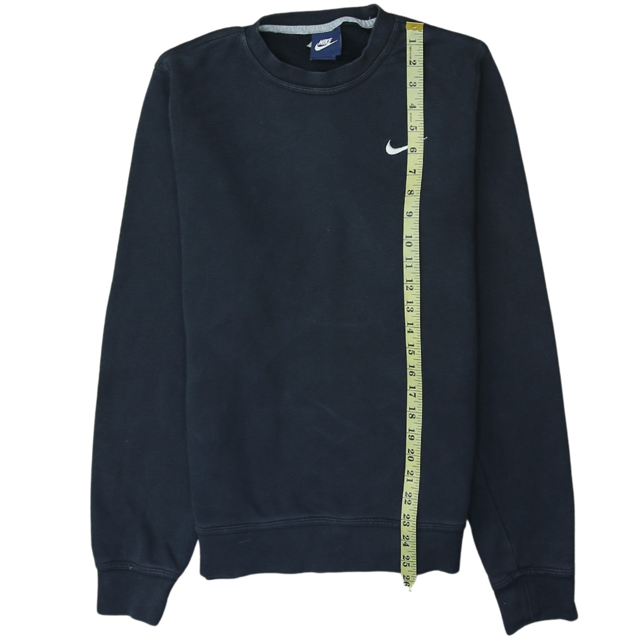 Nike Men's Black Crew Neck Logo Sweatshirt Size S Regular Fit