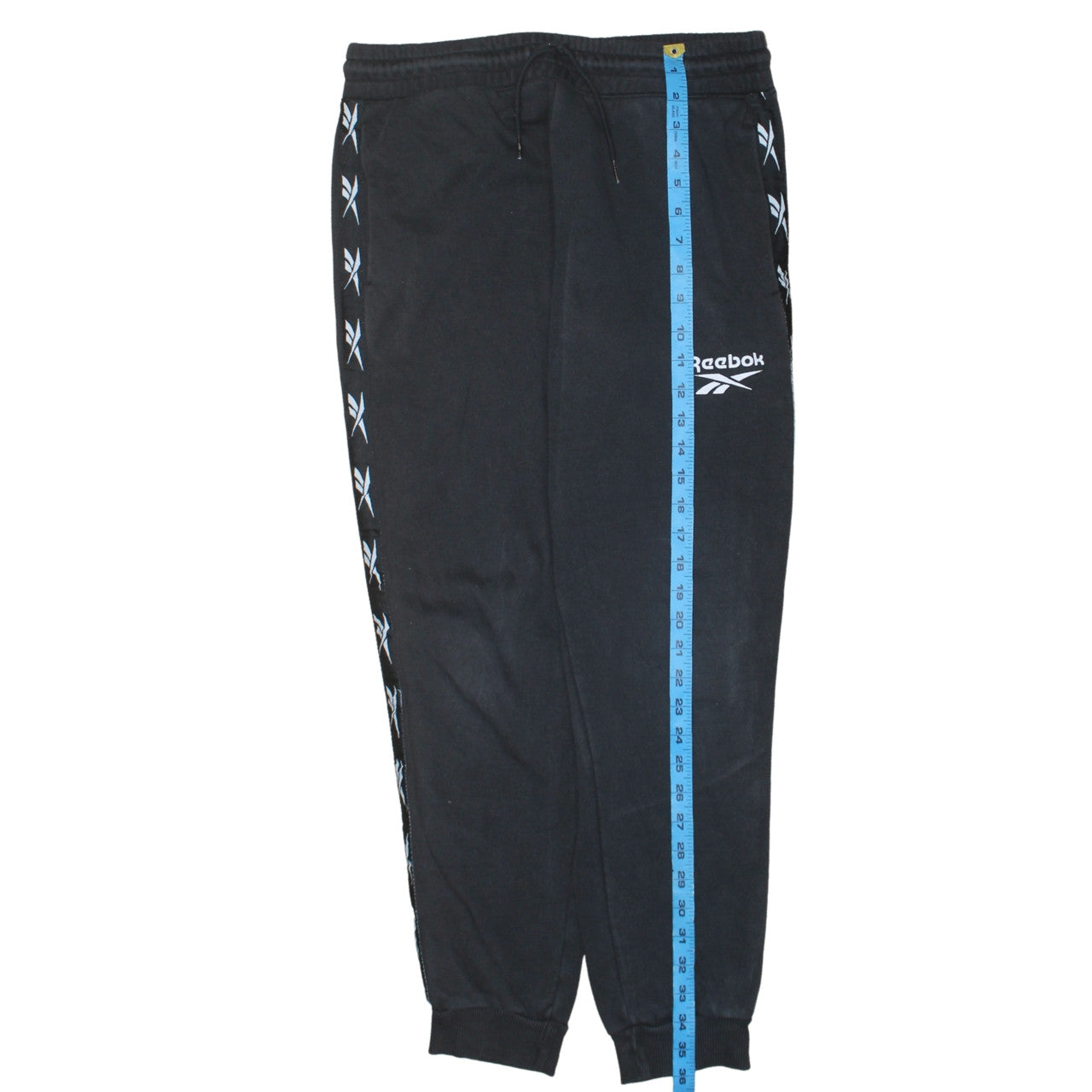 Reebok Men Black Jogger Trousers S Regular Fit Comfortable Sportswear