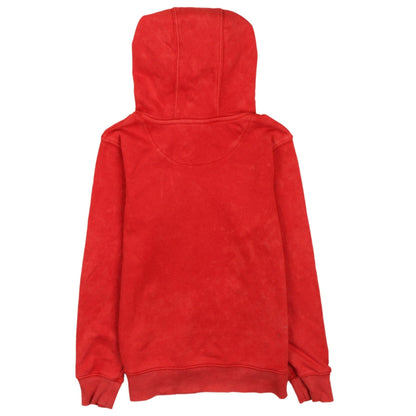 Back view of Levi's boys’ red logo pullover hoodie fleece 12 years