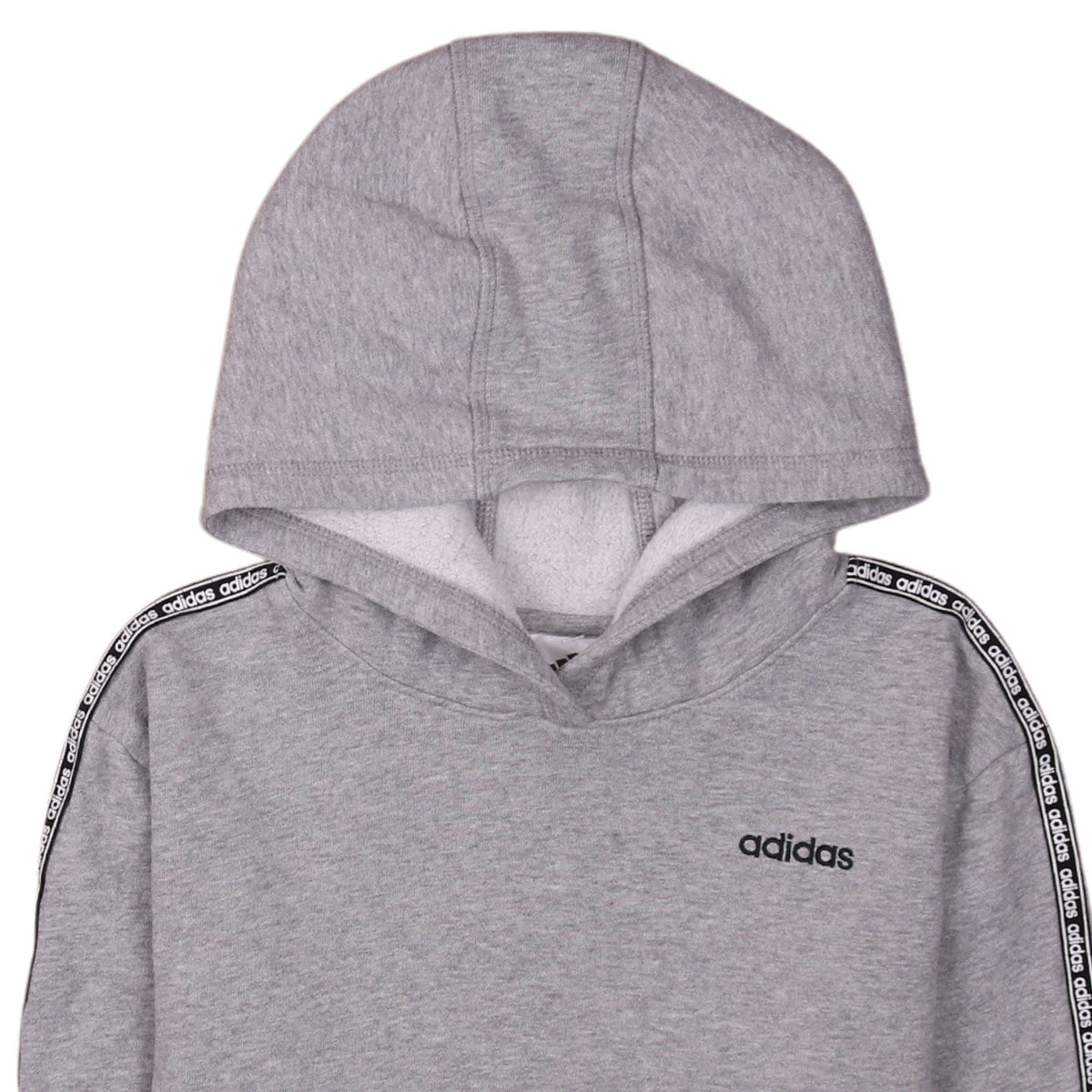 Adidas Girls Grey Pullover Hoodie 14 Years Hooded Colourblock Sweatshirt