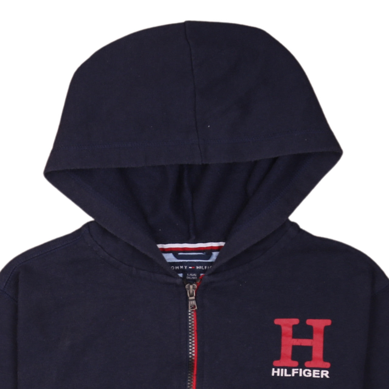 Tommy Hilfiger Boys Blue Full Zip Hoodie Size 16 Years Hooded Sweatshirt