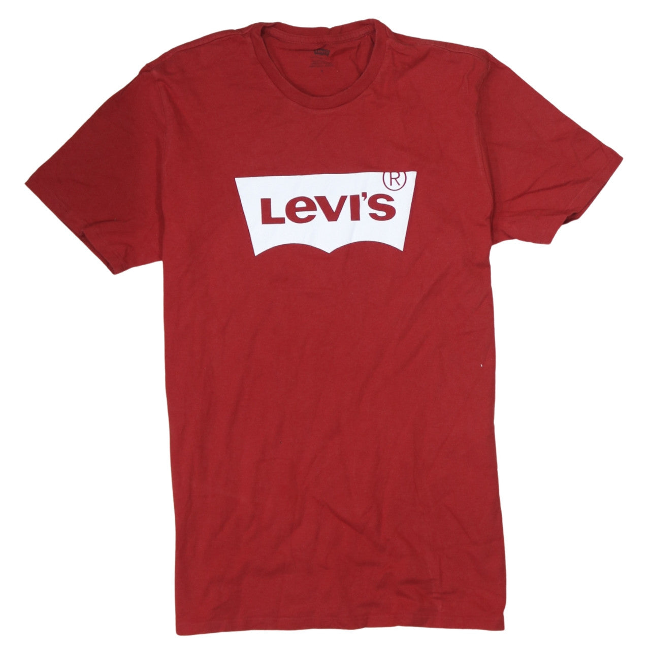 Levi's Men's Red Logo Graphic Crew Neck Cotton T-Shirt Size M