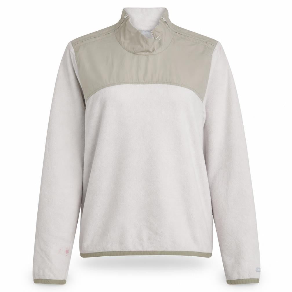 Nike Women Beige Therma Fit Fleece Pullover Sweatshirt Size L