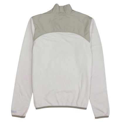 Brand and care label for Nike Women Beige Therma Fit Fleece Pullover Sweatshirt, size L