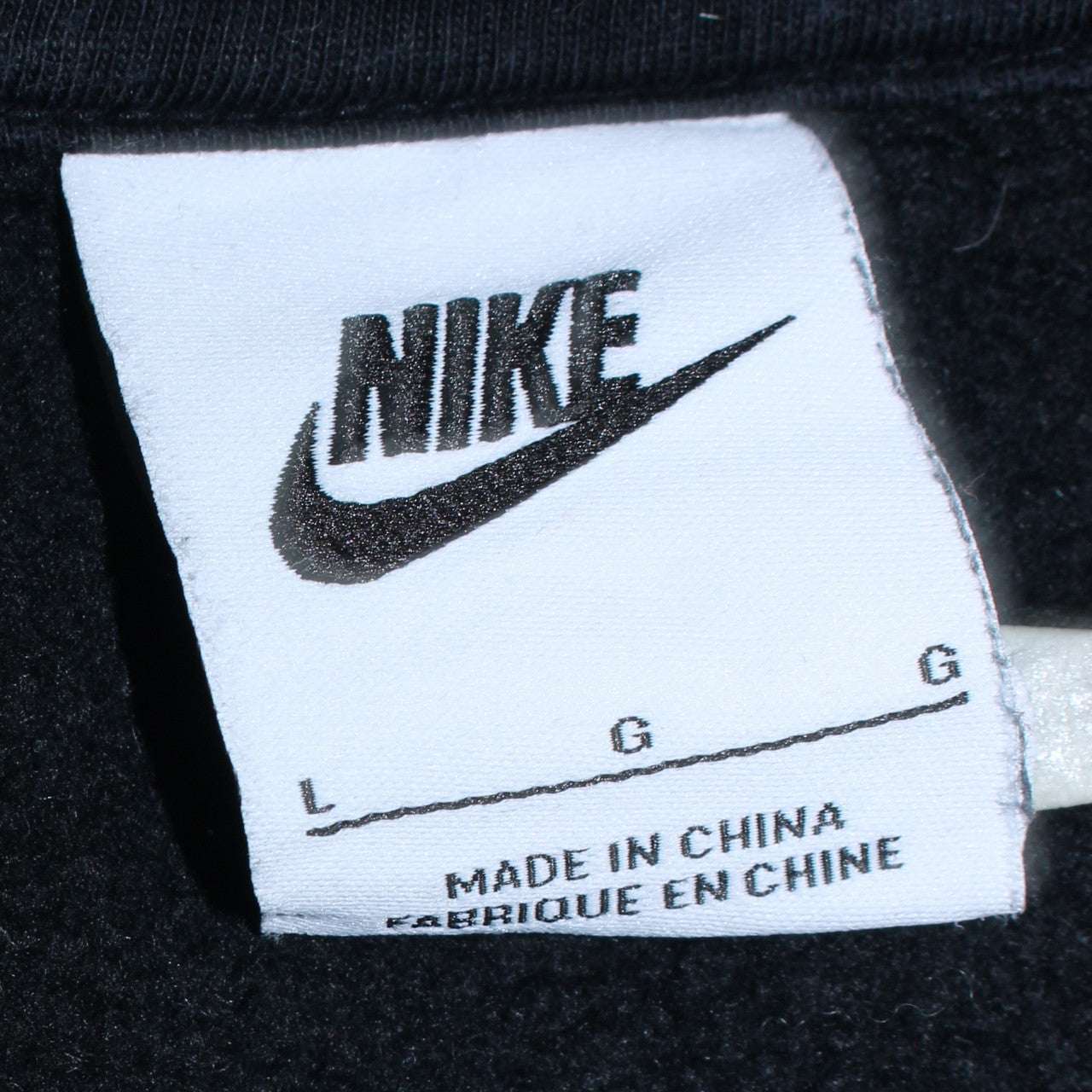 Nike Mens Black Pullover Hoodie L Sportswear Graphic Print
