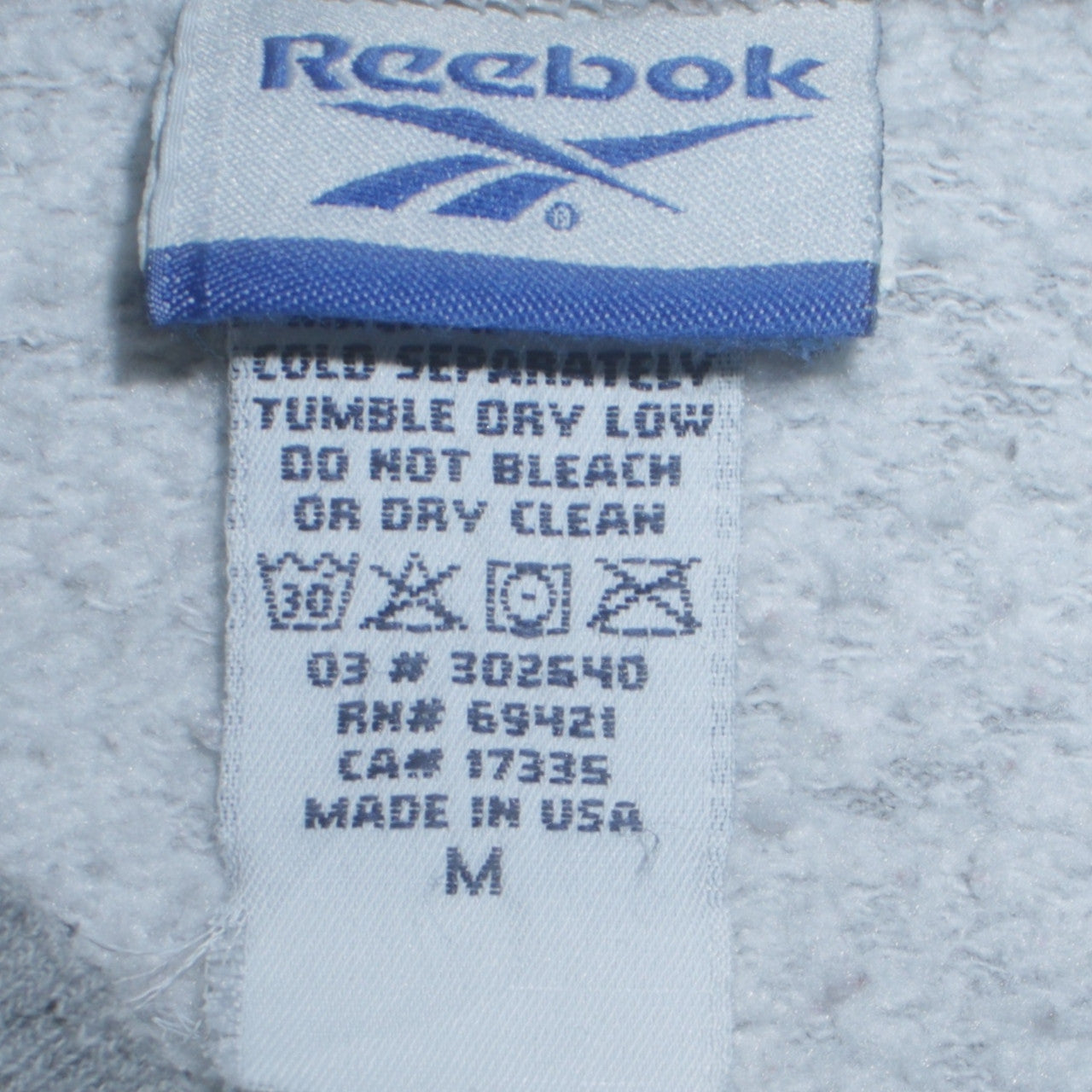Reebok Men's Grey Regular Fit Crew Neck Sweatshirt M