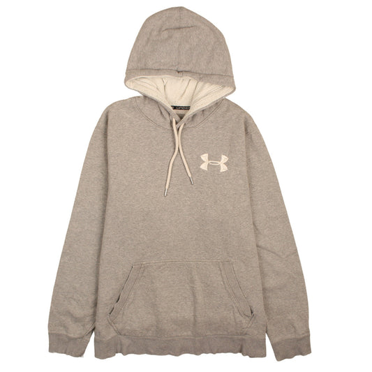 Under Armour Men's Grey XL Pullover Hoodie Sports Logo Fleece
