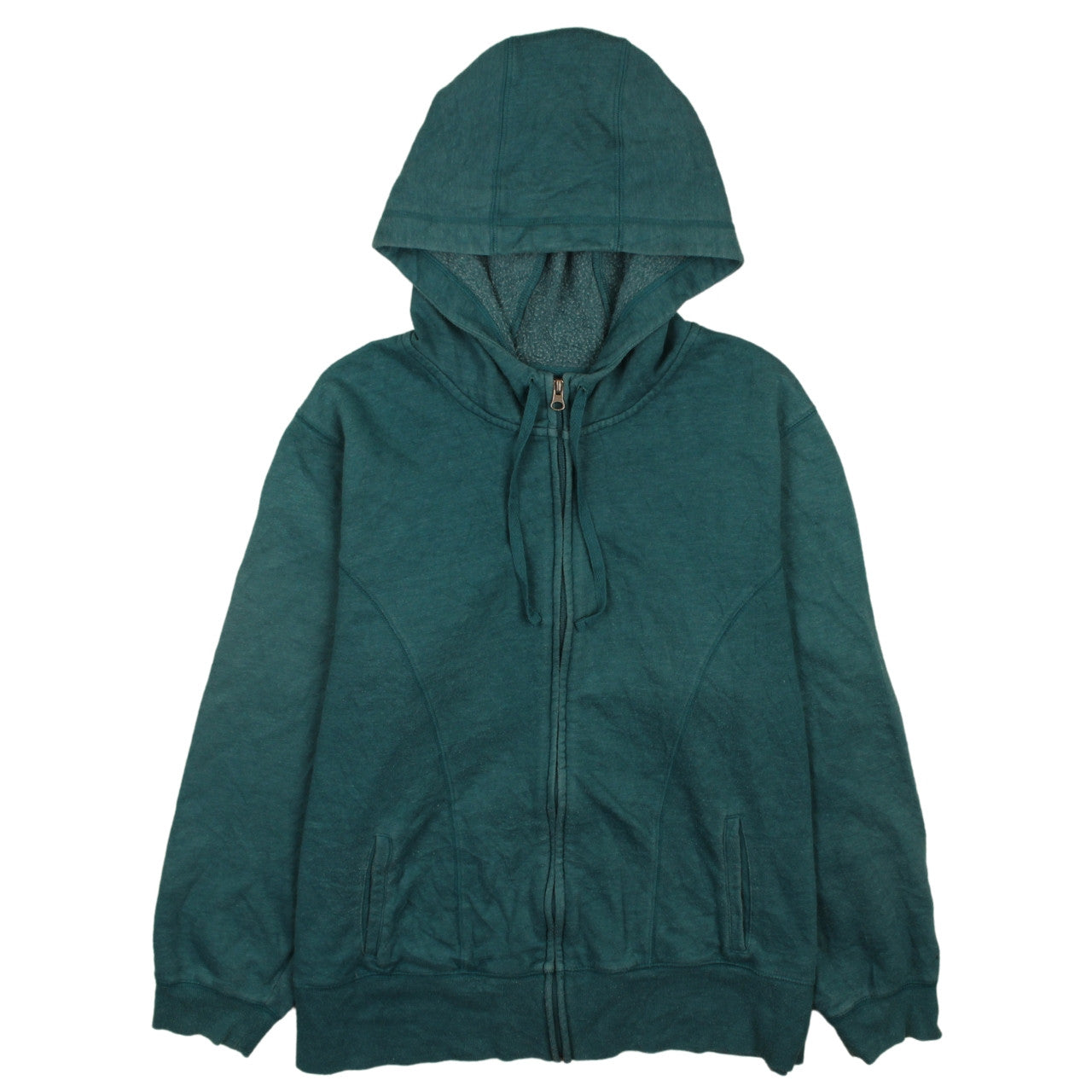 Champion Men’s Green Full Zip Hoodie 2XL Regular Fit Fleece
