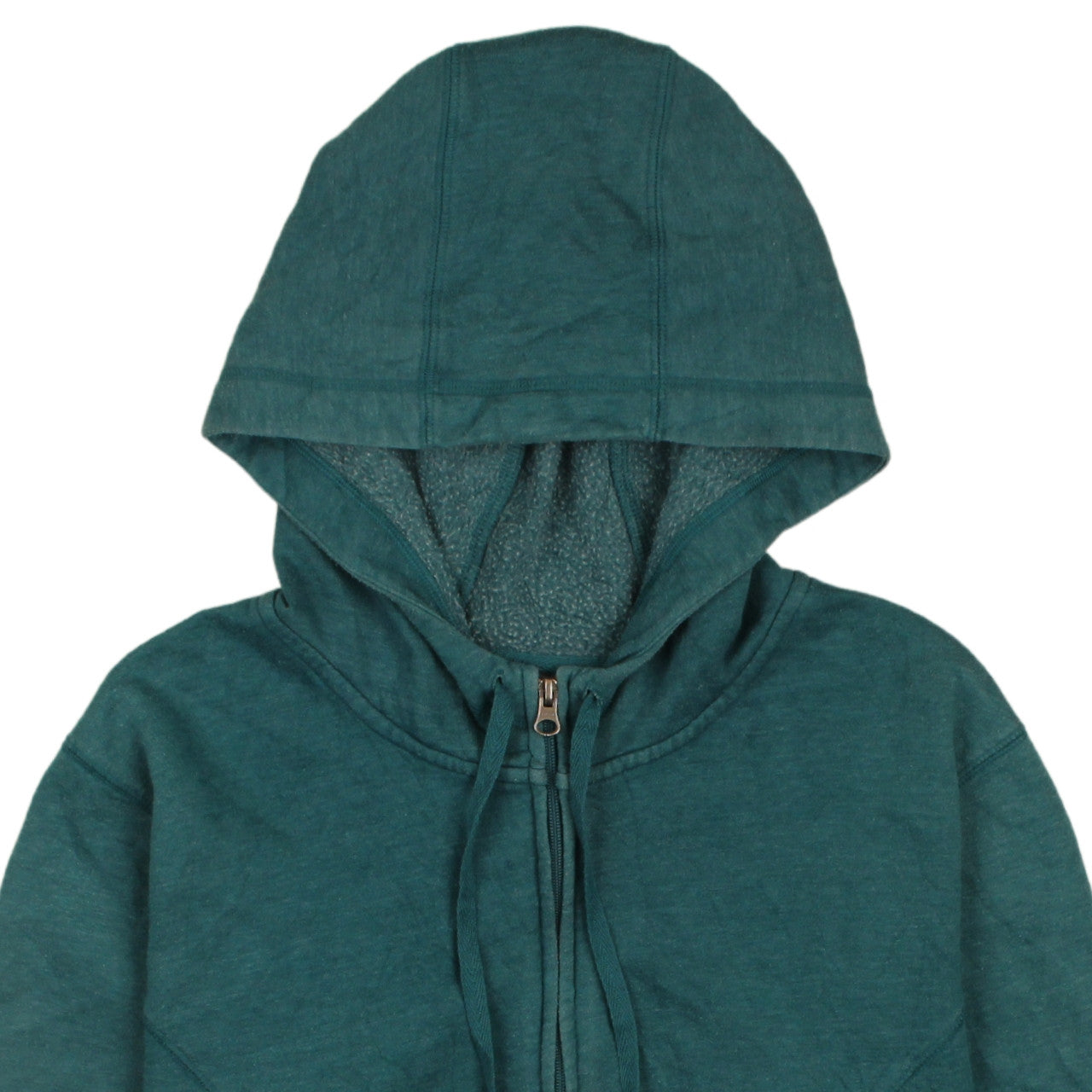 Champion Men’s Green Full Zip Hoodie 2XL Regular Fit Fleece