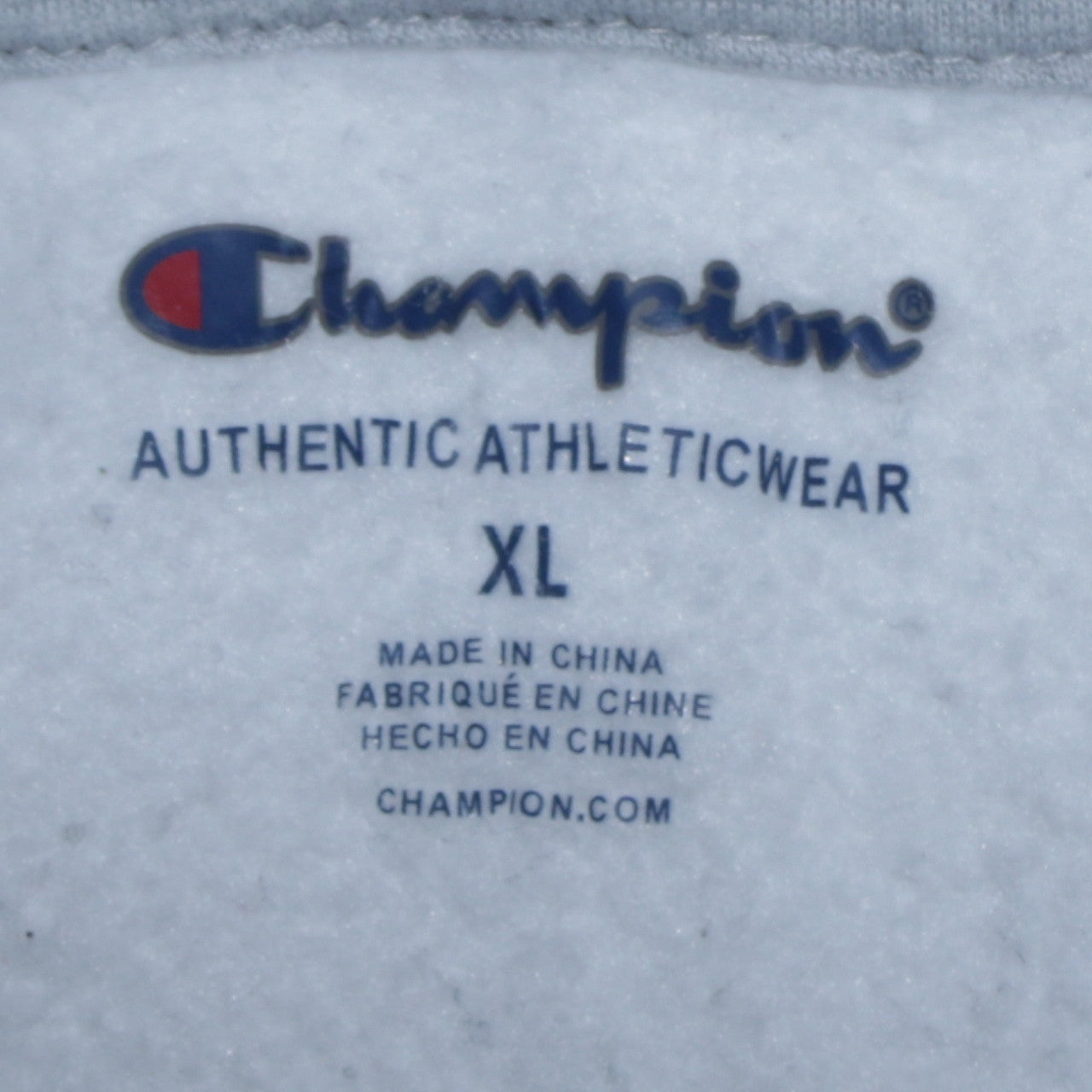 Champion Boys White XL Pullover Hoodie with Logo Graphic Print