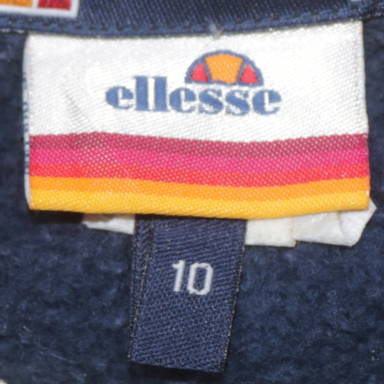 Ellesse Womens Blue Colourblock Logo Sweatshirt Size 10