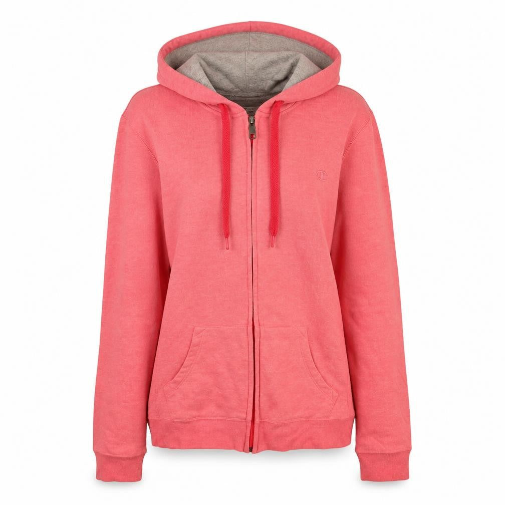 Champion Womens Pink Full Zip Hoodie Medium