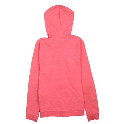Back view of Champion women’s pink full zip hoodie medium