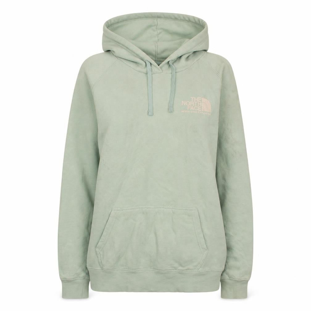 The North Face Womens Green Pullover Hoodie Size L Relaxed Fit