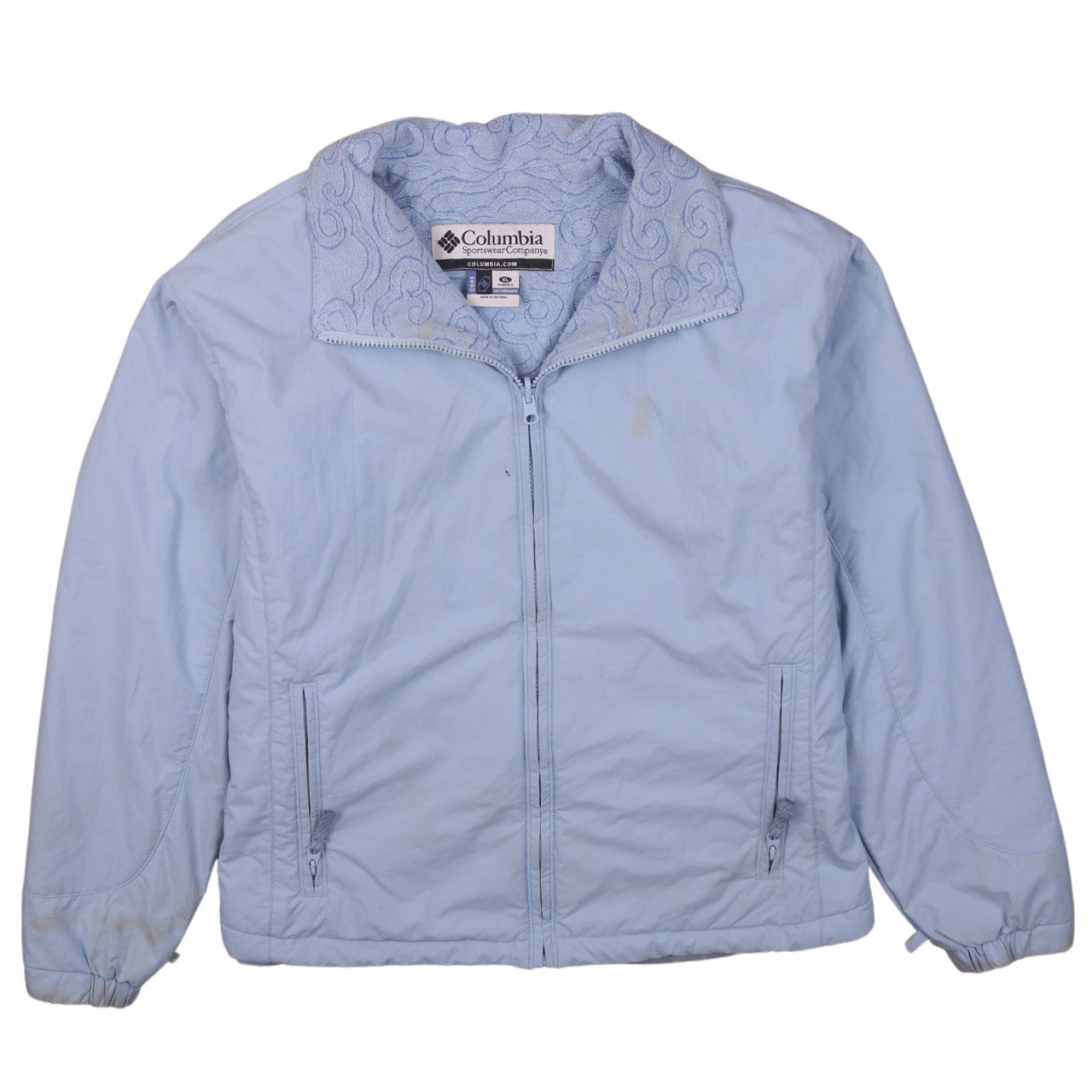 Columbia Women Blue XL Interchange Full Zip Polyester Activewear Jacket