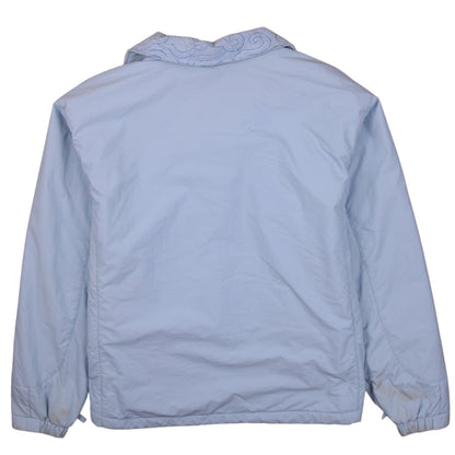 Back view of Columbia Women Blue XL Interchange Full Zip Polyester Activewear Jacket